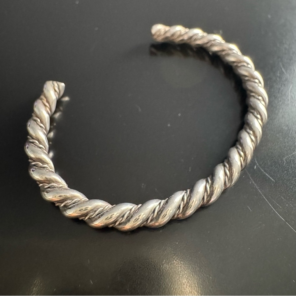 Sterling Silver Cuff for an Infant/Sweet Pea